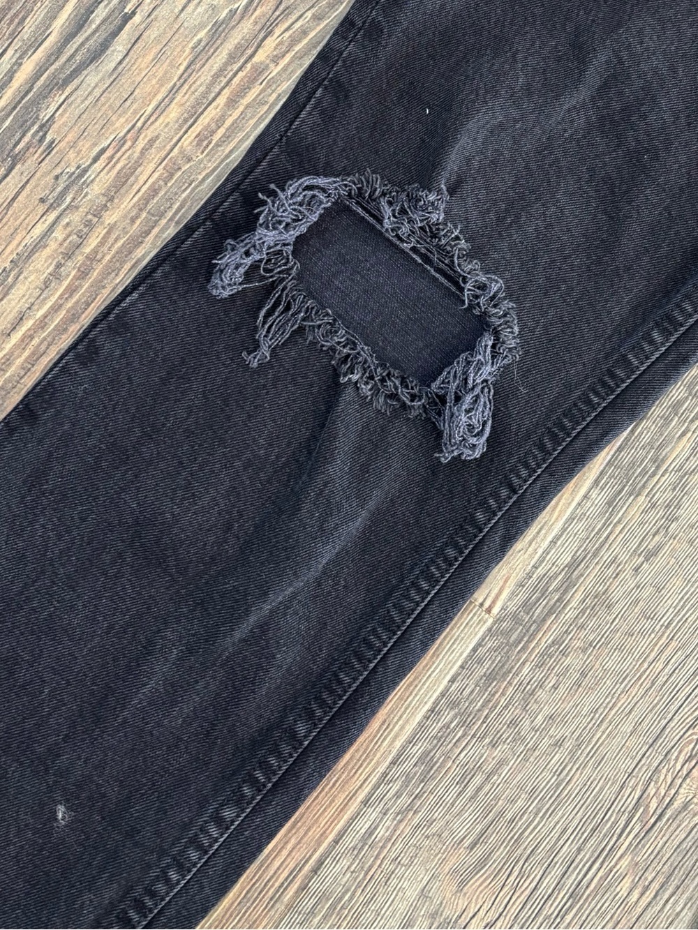 Abercrombie & Fitch 90’s Straight Ultra High Rise Curve Love Black Jeans 27/4R - Picture 13 of 14